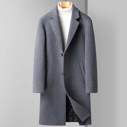 Woolen Coat Men's Business Korean Version