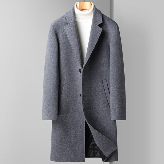 Woolen Coat Men's Business Korean Version