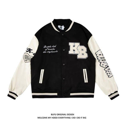 Men's Embroidered Hip Hop Baseball Jacket
