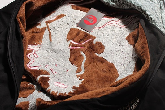 Red Embroidered Dragon Sweatshirt
