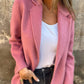 Ins Button Lapel Short Blazer Winter Fashion Commuter Jacket Outwear Women's Clothing