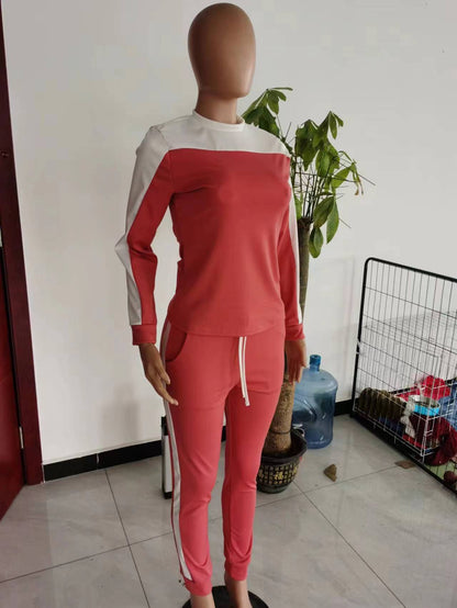 Color Matching Casual Suit Women