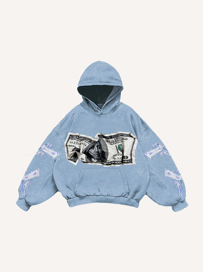 Fashion Casual Printed Polyester Sweater