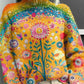 New Christmas Abstract Printing Casual Cloak Coat Cardigan