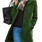 Winter Single-breasted Lapel Coat Fashion Commuter Slim Mid-length Jacket Women's Clothing