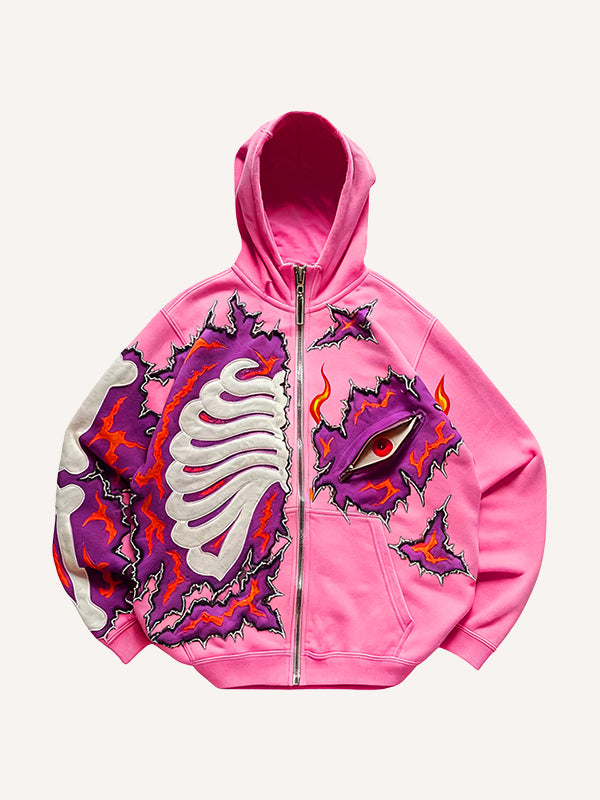 Fashion Casual Printed Polyester Sweater