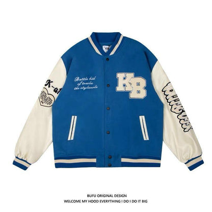 Men's Embroidered Hip Hop Baseball Jacket