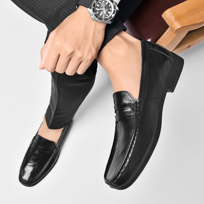 New British Breathable Casual Leather Shoes Men