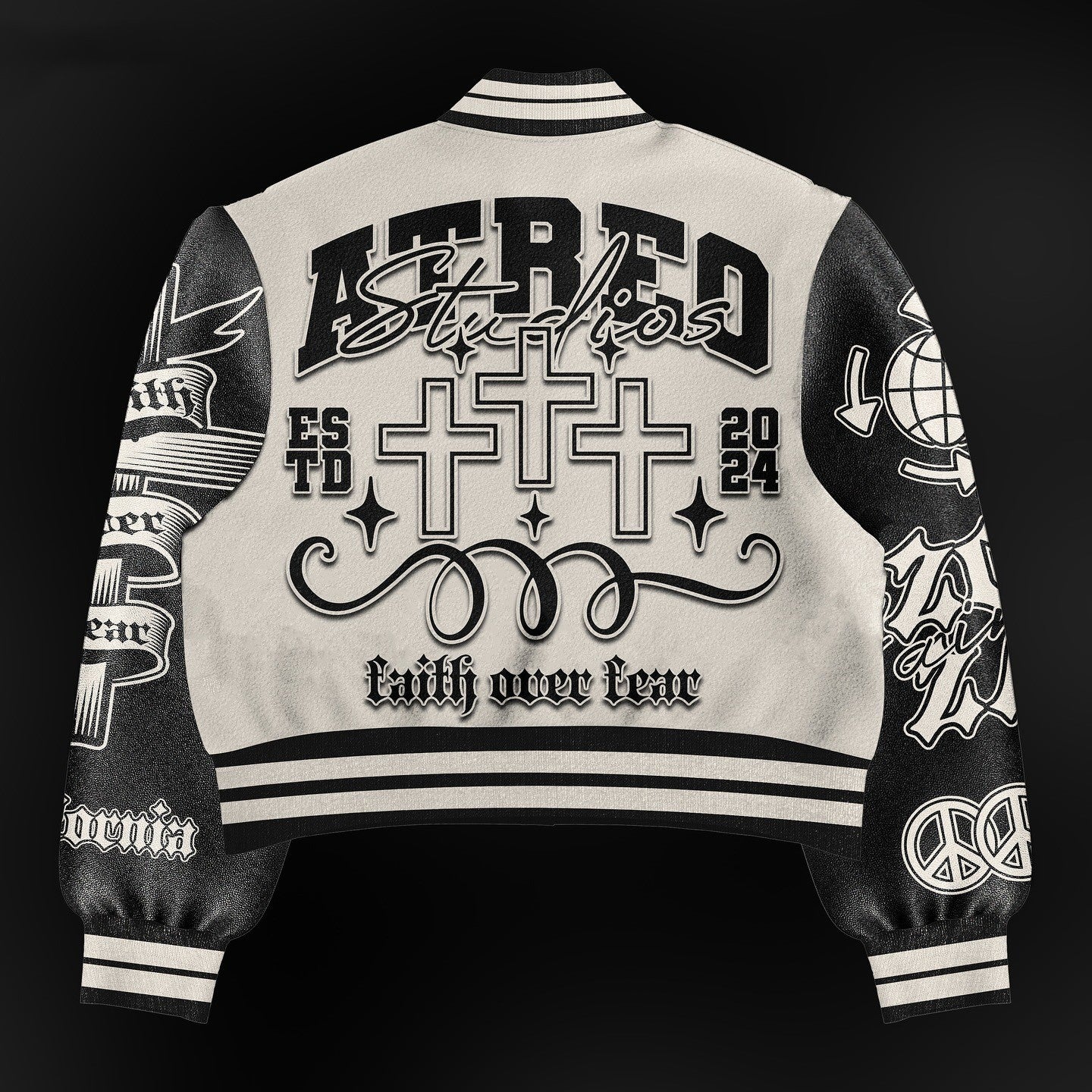 Fashion Casual Printed Polyester Sweater