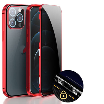 Magneto Phone Case With Double-sided Glass, Anti-peep, Full Coverage