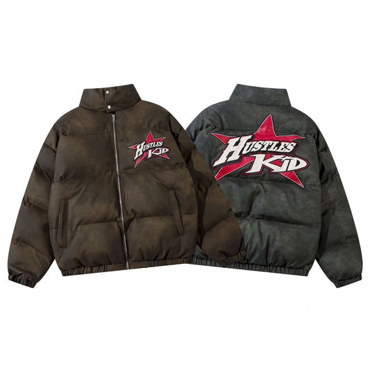 High Street Vibe All-match Embroidery Cotton Coat Jacket