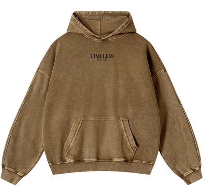 Heavyweight Washed And Distressed Loose Batik Sweatshirt