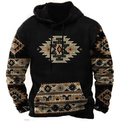 Viking Myth Digital Printing Men's Street Trend Hoodie
