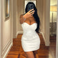 Lady's Solid Color Fashionable Halter Backless Dress