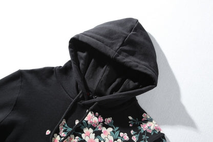 Embroidered Phoenix Hoodie Sweatshirt