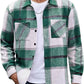 Men's High-end Thermal Plaid Padded Shirt Coat