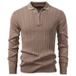 Men's Business Casual Sweater Long Sleeve Half Zipper Sweater