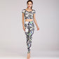 Fashion printed yoga clothes suit women