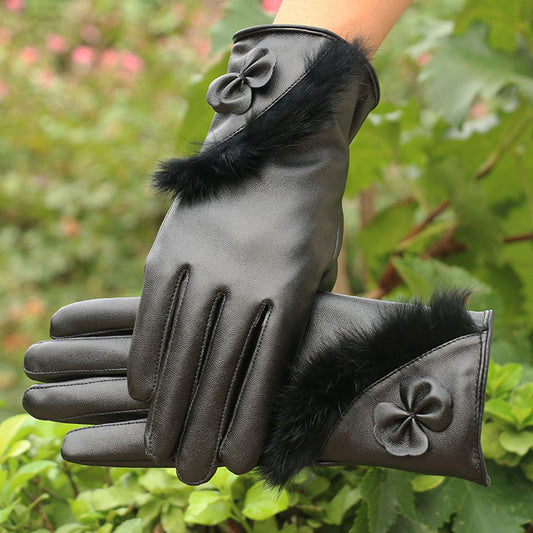 Autumn and winter gloves for ladies