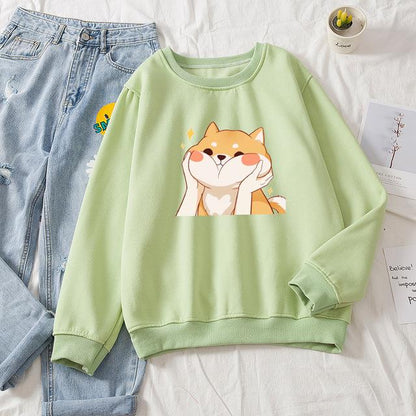 Women's Pinch Shiba Cheek Sweatshirt