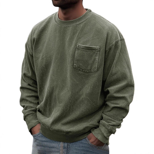 Men's Pullover Round Neck Long Sleeves Sweater