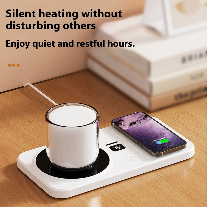 Multifunctional Home Smart Thermal Cup Pad Wireless Charging Heating Base