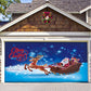 Christmas Background Hanging Cloth Garage Door Patch Holiday Party