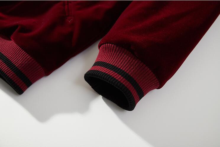 Men's Dragon Embroidered Baseball Collar Jacket