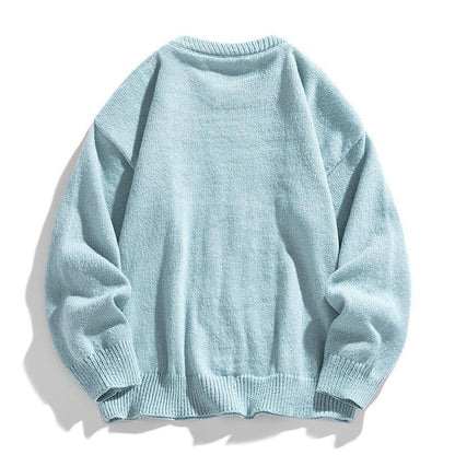 Twist Stripes Pullover Bottoming Shirt Autumn And Winter Furry Sweater