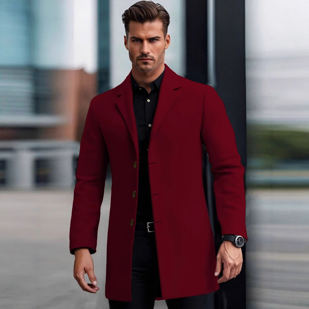Lapel European And American Lapel Slim Coat