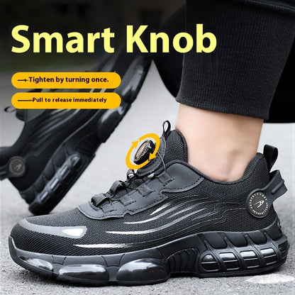 Anti-smash And Anti-puncture Safe Flyknit Work Shoes