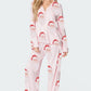 Christmas Printed Long-sleeved Trousers Autumn Ladies Home Leisure Suit