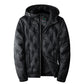 Embroidered Down Men's Plus Size Hooded Casual Down Jacket