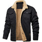 Men's European Lapel Military Multi-pocket Jacket Coat Cotton-padded Jacket Autumn And Winter