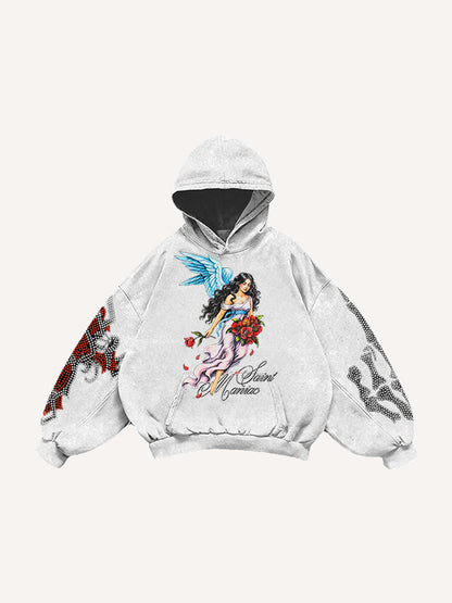 Fashion Casual Printed Polyester Sweater