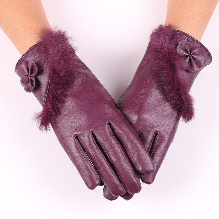 Autumn and winter gloves for ladies
