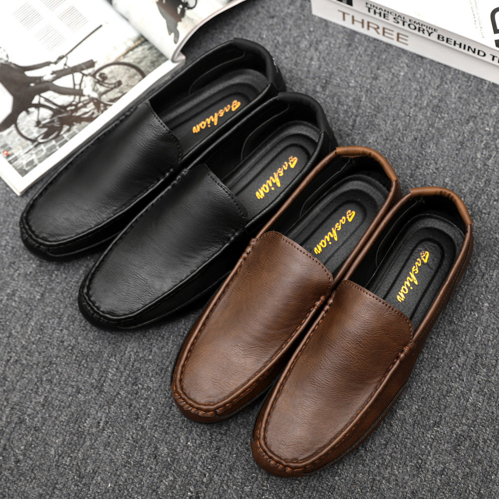 Men's Trendy Korean Wild Summer Casual Leather Shoes