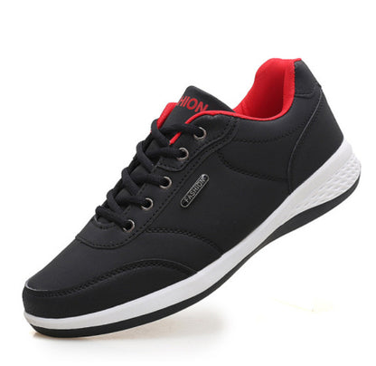 Fashion Light Sports Casual Men Shoes Autumn New Lace-Up Shoes Microfiber Leather Casual Shoes FLats Sneakers