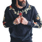 Solid Color Embroidered Men's Sweatshirt