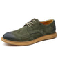 Business Formal Wear Genuine Leather Low Top Retro Lace Up Breathable Men's Shoes