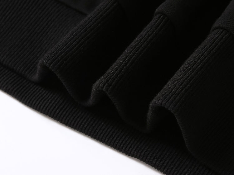 Embroidered Top Men's Casual Ethnic Style Pullover Round Neck Cotton Plus Velvet Sweatshirt