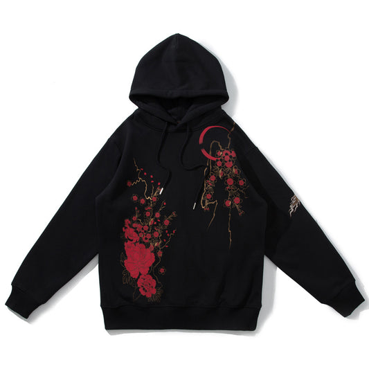 Embroidered Japanese Heavy Industry Embroidered Men's Hoodie