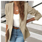 Ins Lapel Button Jacket Fashion Commuter Casual Suit Jacket Women's Long-sleeved Tops Outwear Clothing
