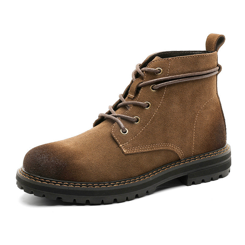 Outdoor Wear-resistant Short Boots Matte Leather Boots