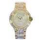 Fashion Full Square Diamond Hip Hop Full Diamond Men's Watch