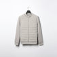 Lightweight Stand Collar Coat For Men Fashion Stitching Knitted Jacket Winter Outwear