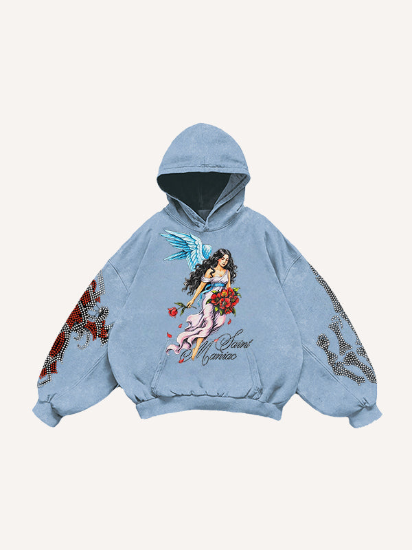 Fashion Casual Printed Polyester Sweater