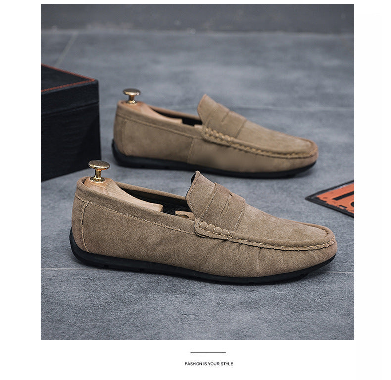 Men's Casual Flat Leather Shoes