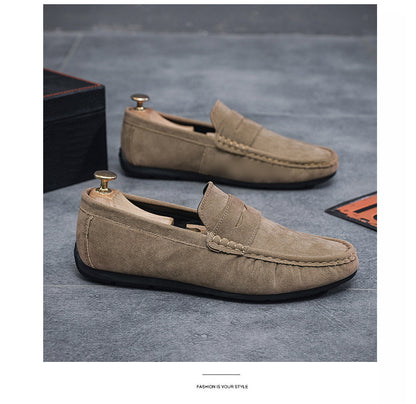 Men's Casual Flat Leather Shoes