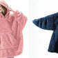 Hoodie Sweatshirt With Big Pocket Tops Sweater Comfortable Loose Double-Sided Fleece Thicker Wearable Blanket
